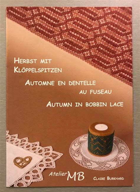 Bobbin Lace Booklets By Claire Burkhard 14 50 Each Autumn Or Etsy