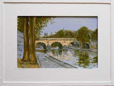 Bridge over river Painting by Art Is | Saatchi Art