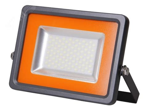Прожектор светодиодный ДО-100Вт IP65 6500К плоский корпус артикул ...