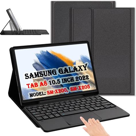 Domeun Touch Keyboard Case For Samsung Galaxy Tab A8 105 Inch 2022 Wireless