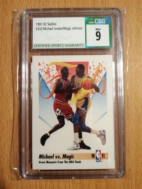 Michael Jordan Magic Johnson SkyBox 1991 92 São Mamede De Infesta E