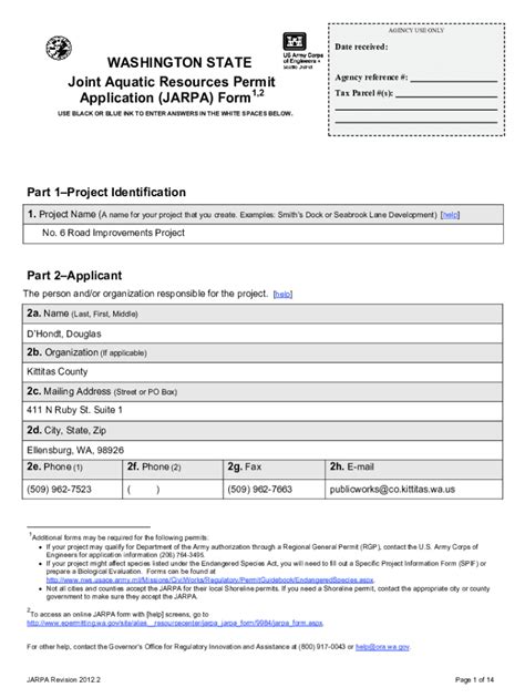 Fillable Online Sepa Environmental Checklist Kittitas County Fax