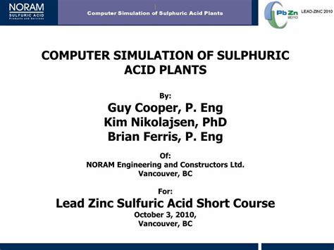 Pdf Computer Simulation Of Sulphuric Acid · Pdf Filecomputer Simulation Of Sulphuric Acid