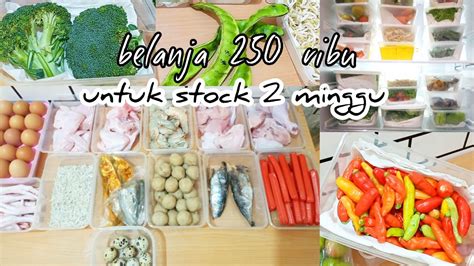 Food Preparation Belanja Mingguan Hemat Belanja Untuk Stock