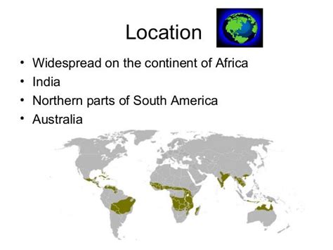 Tropical Savanna Biome Map