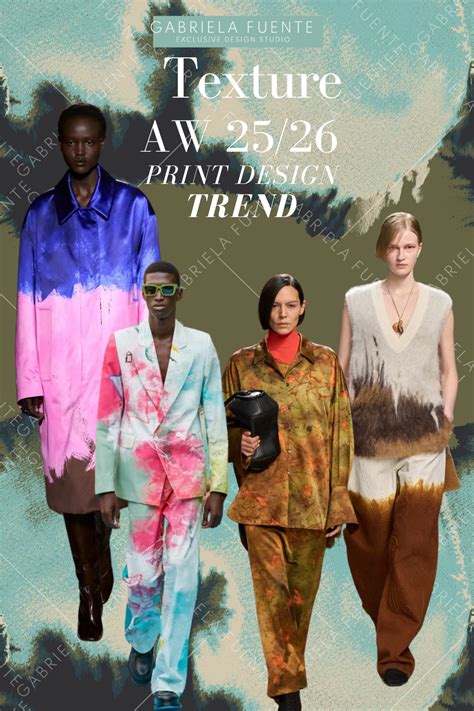 Trend Fall Winter Tie Dye Painting Textures In 2024 Color Trends