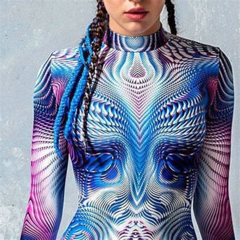 Festival Bodysuit Psychedelic Bodysuit Rave Outfit Woman Etsy