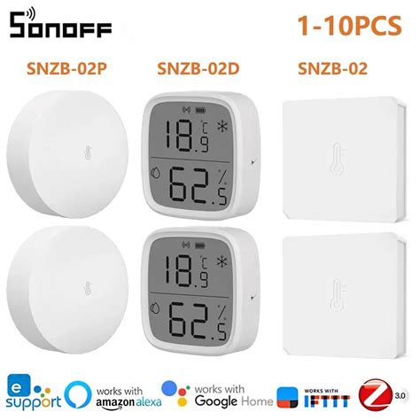 Control Sonoff Temperature Humidity Sensor Zigbee Snzb P D