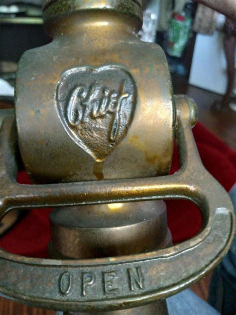 Antique Elkhart Brass Chief Fire Hose Nozzle