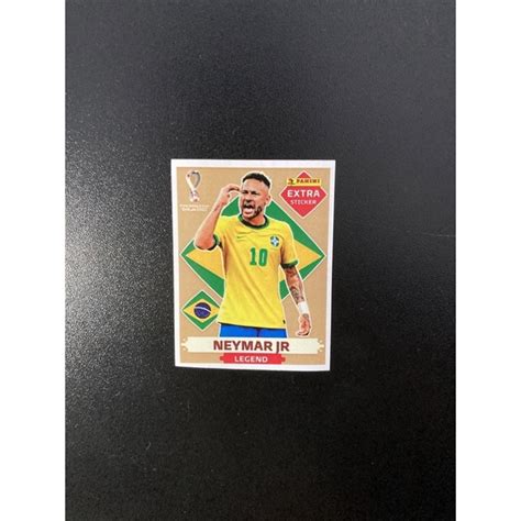 Figurinha Extra Legend Neymar Ouro Shopee Brasil