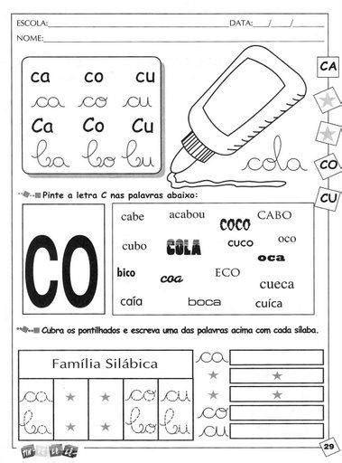 Alegria De Aprender Na Educa O Infantil Atividade A Letra C