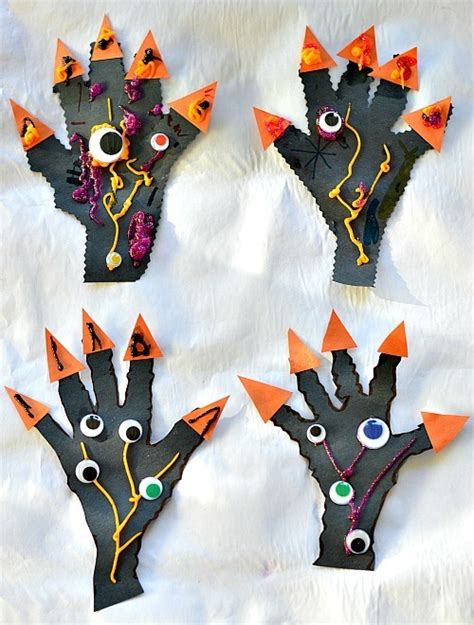 Halloween Craft for Kids : Spooky Hands Craft – Fun Littles