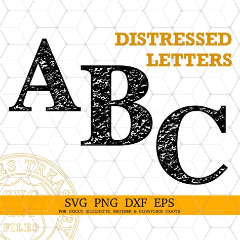 Distressed Alphabet Svg Grunge Letters Svg Printable Alphabet Png