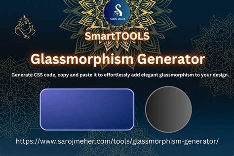 Glassmorphism Generator Copy And Paste Glass Card Css Code ~ Smarttools