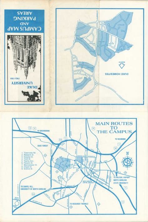 Duke University Campus Map – Curtis Wright Maps