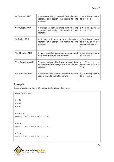 Python 3 Tutorialspoint Full Cource Bookpdf