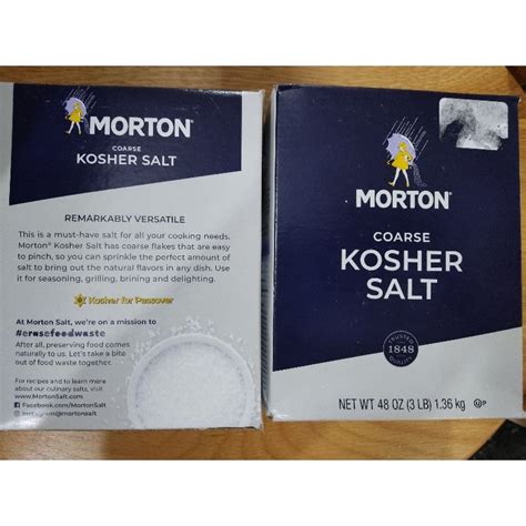 Morton Kosher Salt 1 36kg 48oz Shopee Singapore