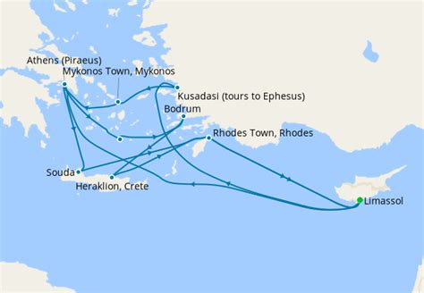 Aegean Gems Grecian Discovery From Cyprus Marella Cruises 2nd April