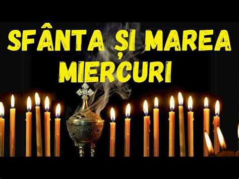 Sf Nta I Marea Miercuri Denia Din Miercurea Mare Mai Youtube