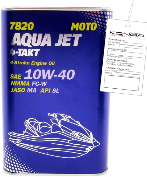 Mannol Aqua Jet Takt Api Sl Motor L Jet Ski Additiv W L