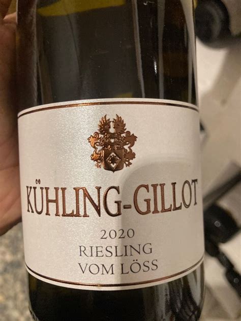 2020 Kühling Gillot Vom Löss Riesling Trocken Germany Rheinhessen