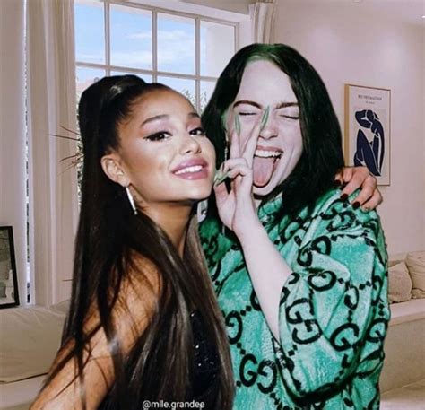 Ariana Grande Y Billie Eilish Edit On We Heart It Billie Eilish Ariana Grande Fans Ariana