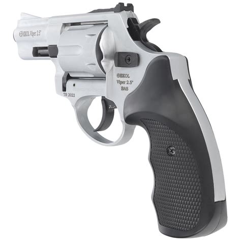 Bas Voltran Ekol Viper 2 5 White Cal Alarm Revolver 22 Long Blanc