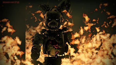 Springtrap And The Fire Sfm By Sebastian712 On Deviantart