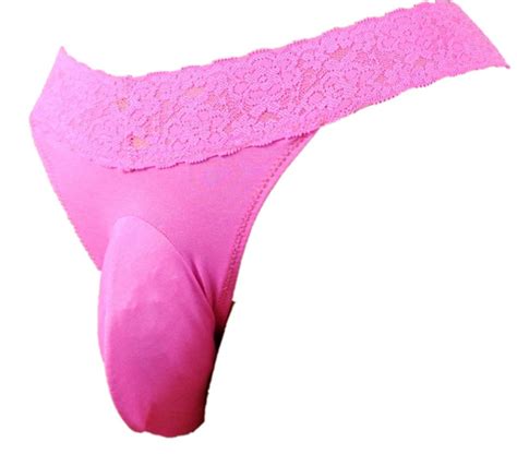 Buy Sissy Pouch Panties Mens Lace Thong G String Bikini Briefs Hipster Hot Underwear Sexy For