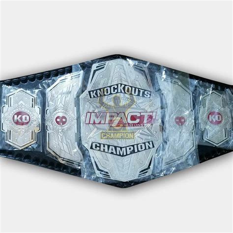 Tna Impact Knockout Red Version Wrestling Championship Title Belt Replica