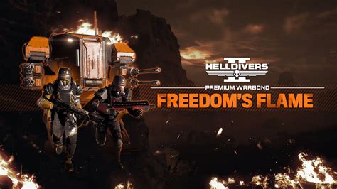 Helldivers 2 New Freedoms Flame Premium Warbond Deployed PS5 PC