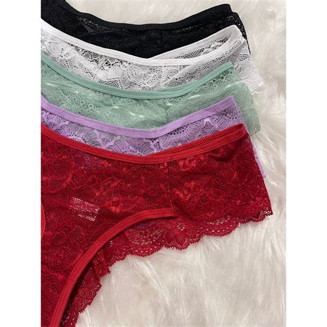 Kit Calcinhas Fio Dental Renda Moda Intima Feminina Revenda Lingerie Sensual Shopee Brasil