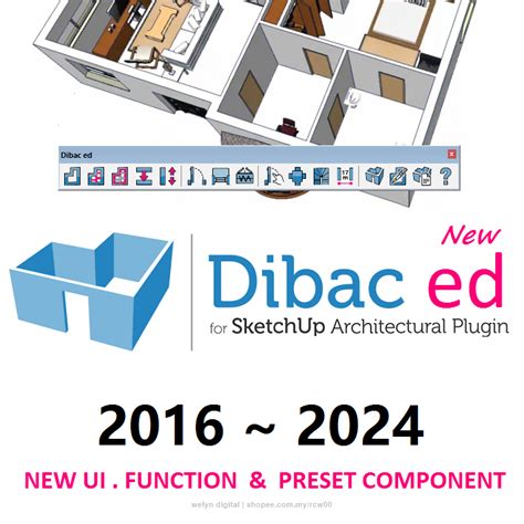 SketchUp Plugins Tutorial Dibac Ed 2024 Advanced Fast Modeling