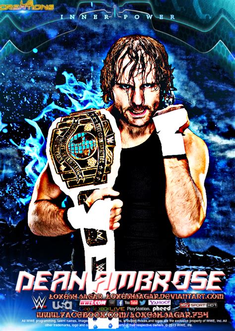 Wwe 2016 Dean Ambrose Custom Poster By Lokeshsagar On Deviantart