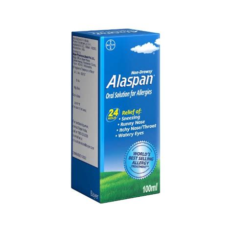 Buy Alaspan Loratadine Oral Solution USP 100 Ml Online At Discounted