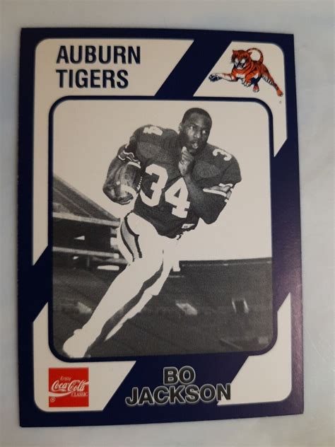 Bo Jackson Auburn Coke Collegiate Coll Ebay