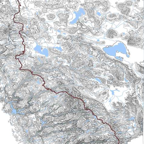 Sierra Nevada Mountains Map & the Pacific Crest Trail | Muir Way