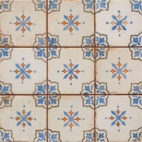 Fs Mirambel A Blue Vintage Industrial 330 x 330 Floor Tile Per M²