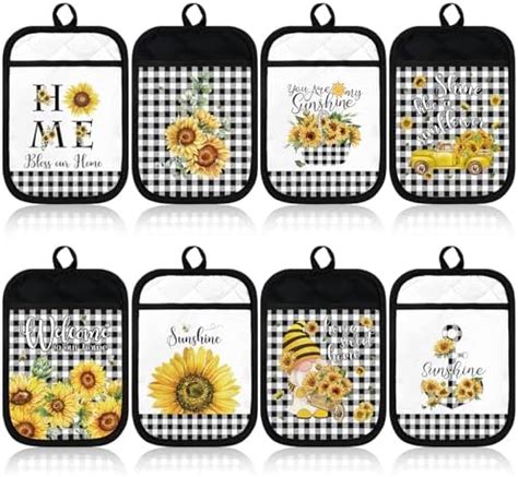 Amazon 6 Set Bee Pot Holders With Silicone Spatulas Funny Bee