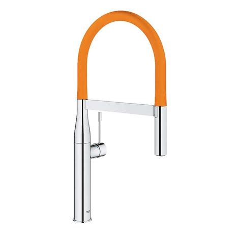 Grohe Grohe Essence Professional Pull Out Chrome Orange Tap