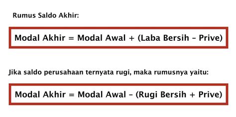 Rumus Modal Awal Cara Menghitung Modal Awal Usaha Musafir Digital