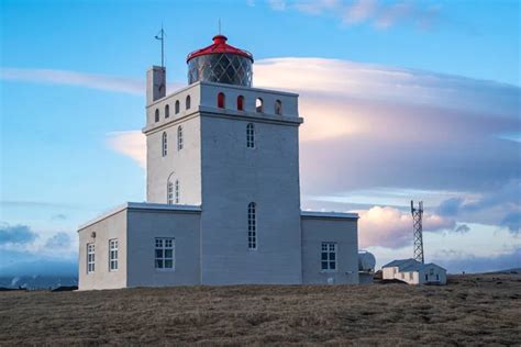 The Famous Lighthouse On The Dyrholaey Peninsula Dyrholaeyjarviti In