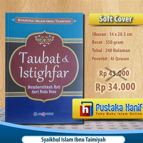 Jual Buku Taubat Dan Istighfar Ibnu Taimiyah Shopee Indonesia