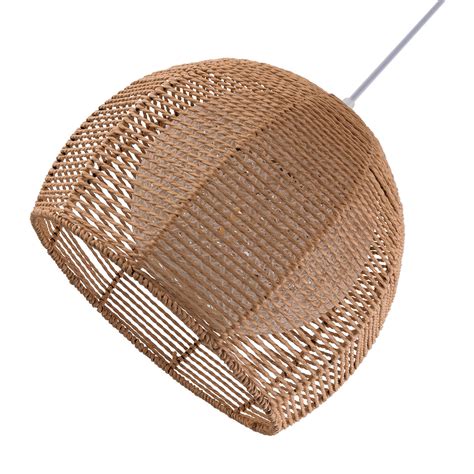 11 8 Bamboo Wicker Rattan Shade Pendant Light Fixture Art Hanging