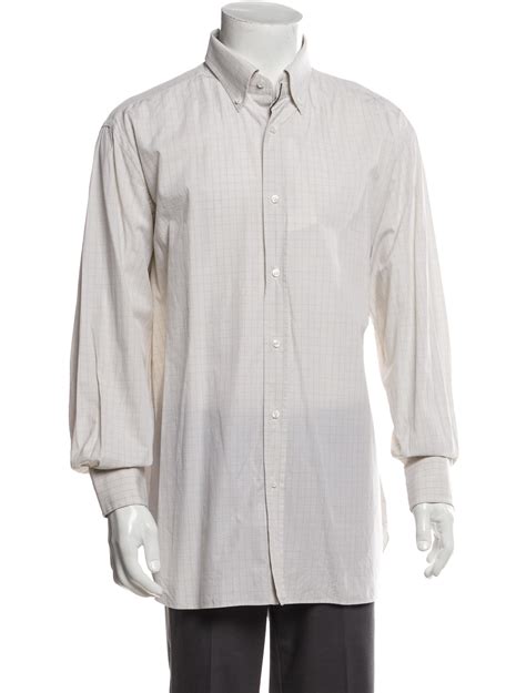 Brunello Cucinelli Long Sleeve Western Shirt White Casual Shirts