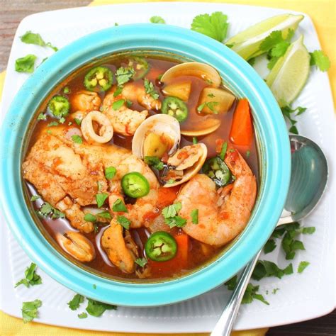 Caldo De Mariscos Mexican Seafood Soup Recipe Mexican Seafood