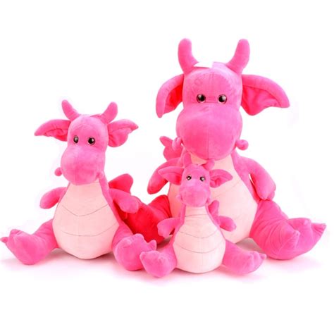 Pink Stuffed Dinosaur Plush Toy Plush Dinosaur Stuffed Animal Dinosaur ...