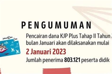 Kjp Plus Tahap Ii Tahun Cair Bulan Januari Segini Besaran