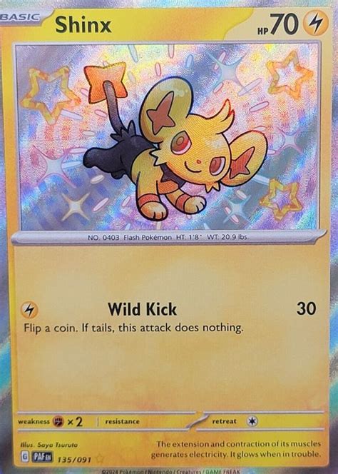 Shinx 2024 Paldean Fates 135091 Shiny Rare Price Guide Sports Card