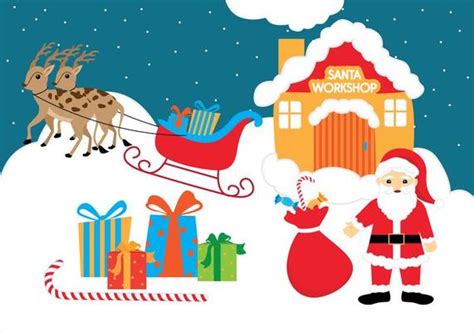 Santa North Pole Vector Art Icons And Graphics For Free Download